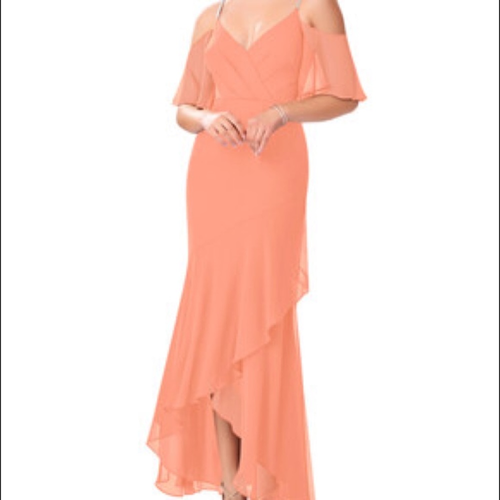 Azazie bridesmaid dress Sunset Size 10
